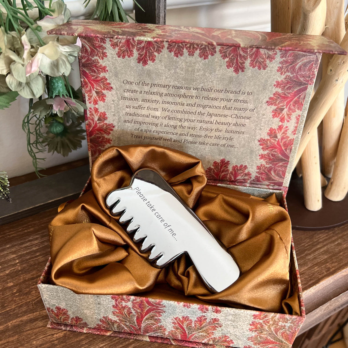 MASSAGE COMB+SHIATSU SPOON