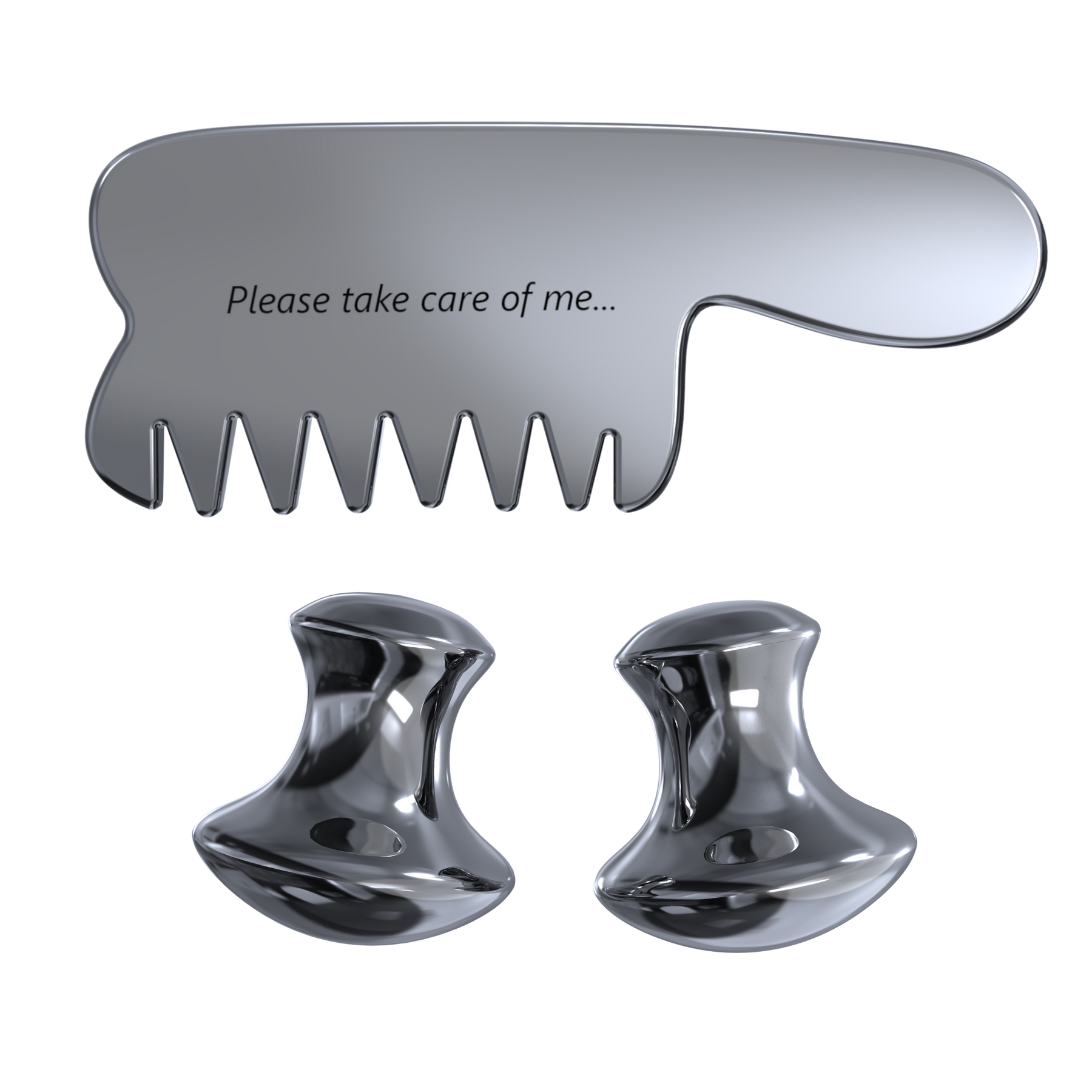 MASSAGE COMB+TWIN MUSHROOMS